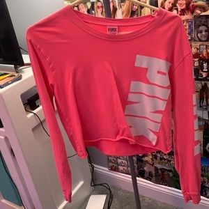 pink long sleeve crop top from pink. worn a couple times. great condition